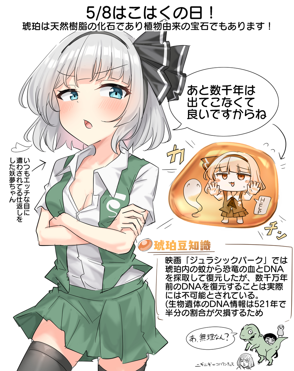 This is a pixiv picture whose title is 5/8はこはくの日！.