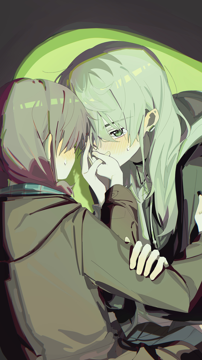 This is a pixiv picture whose title is hug55/100.