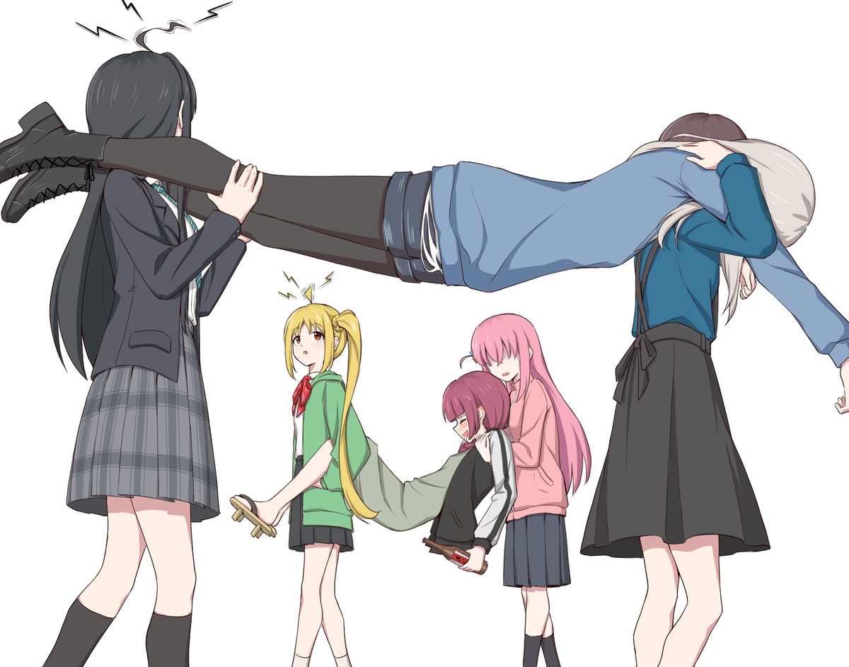 This is a pixiv picture whose title is 哟好巧，你们也在抬酒鬼呀.