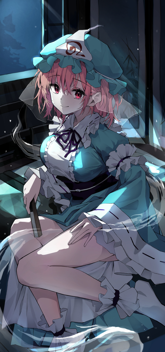 This is a pixiv picture whose title is 幽冥楼閣の亡霊少女.