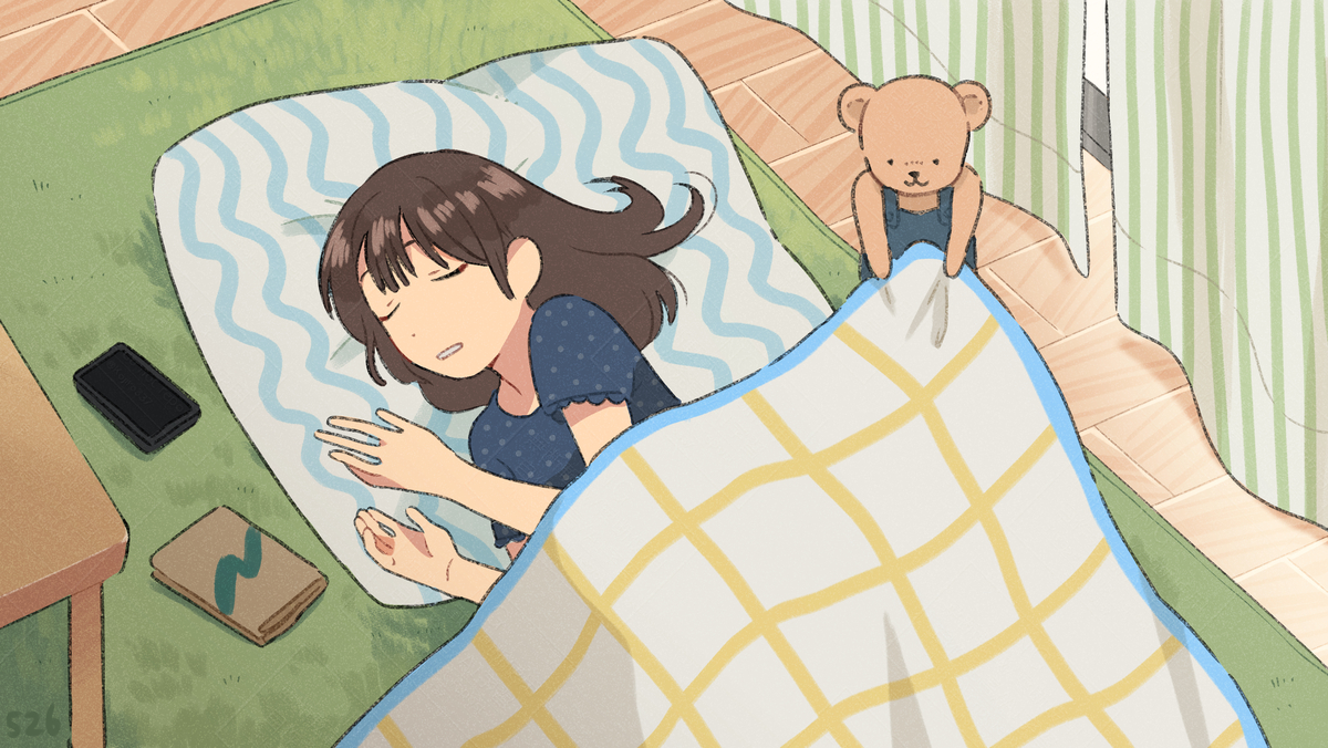 This is a pixiv picture whose title is おひるね、いっしょに.