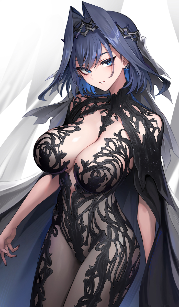 This is a pixiv picture whose title is The Dark Dress.