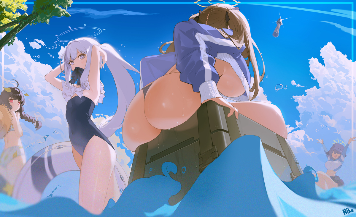 This is a pixiv picture whose title is おしり.