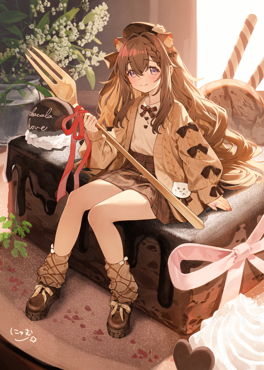 This is a pixiv picture whose title is ガトーショコラ.