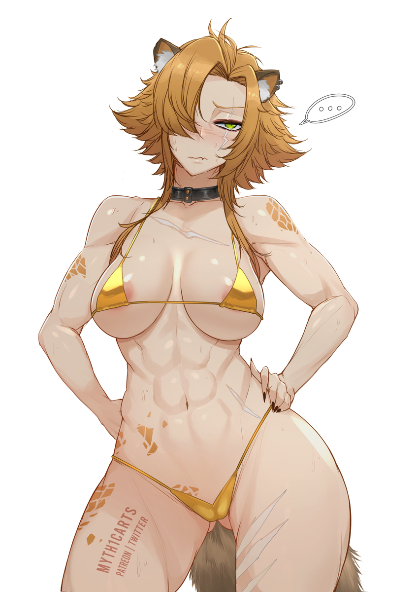 This is a pixiv picture whose title is Yena Youngblood (Golden Bikini).