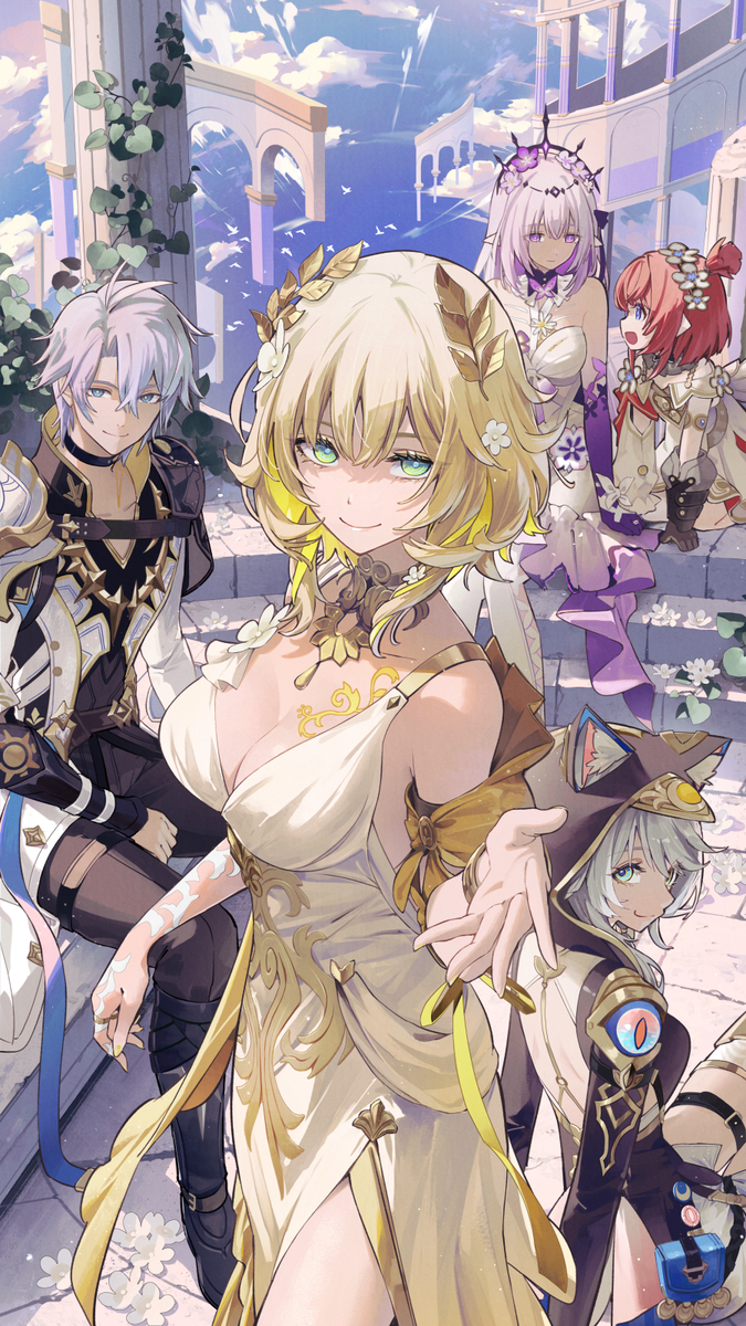 This is a pixiv picture whose title is 黄金裔.