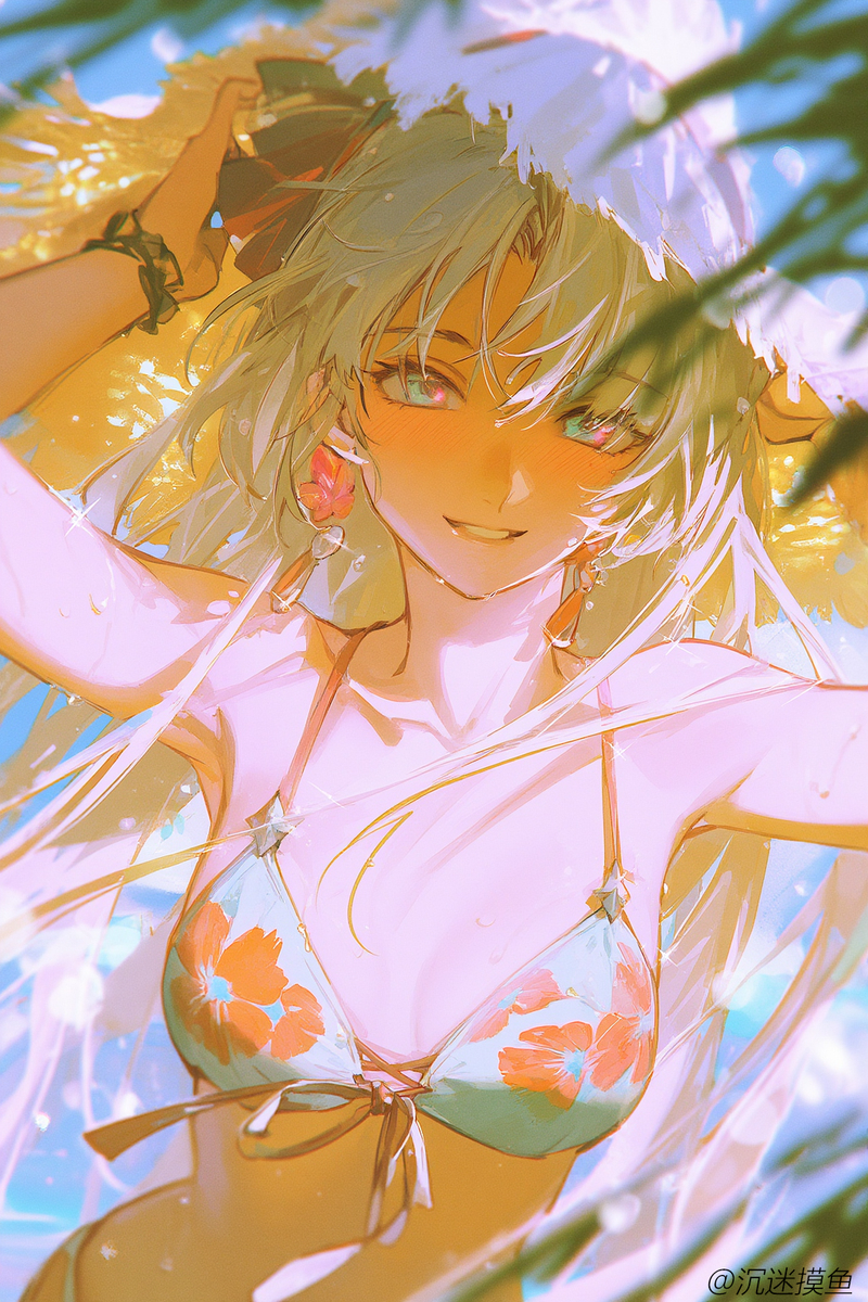 This is a pixiv picture whose title is 夏日潮声（柯莱塔泳装集）.