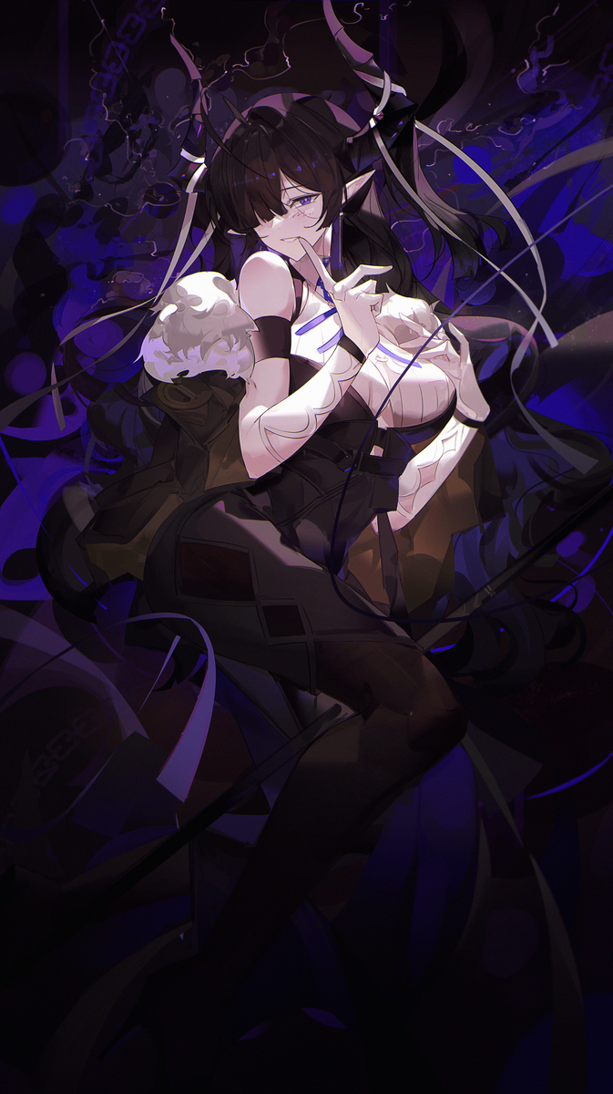 This is a pixiv picture whose title is 北风女巫 北風の魔女(アークナイツ).