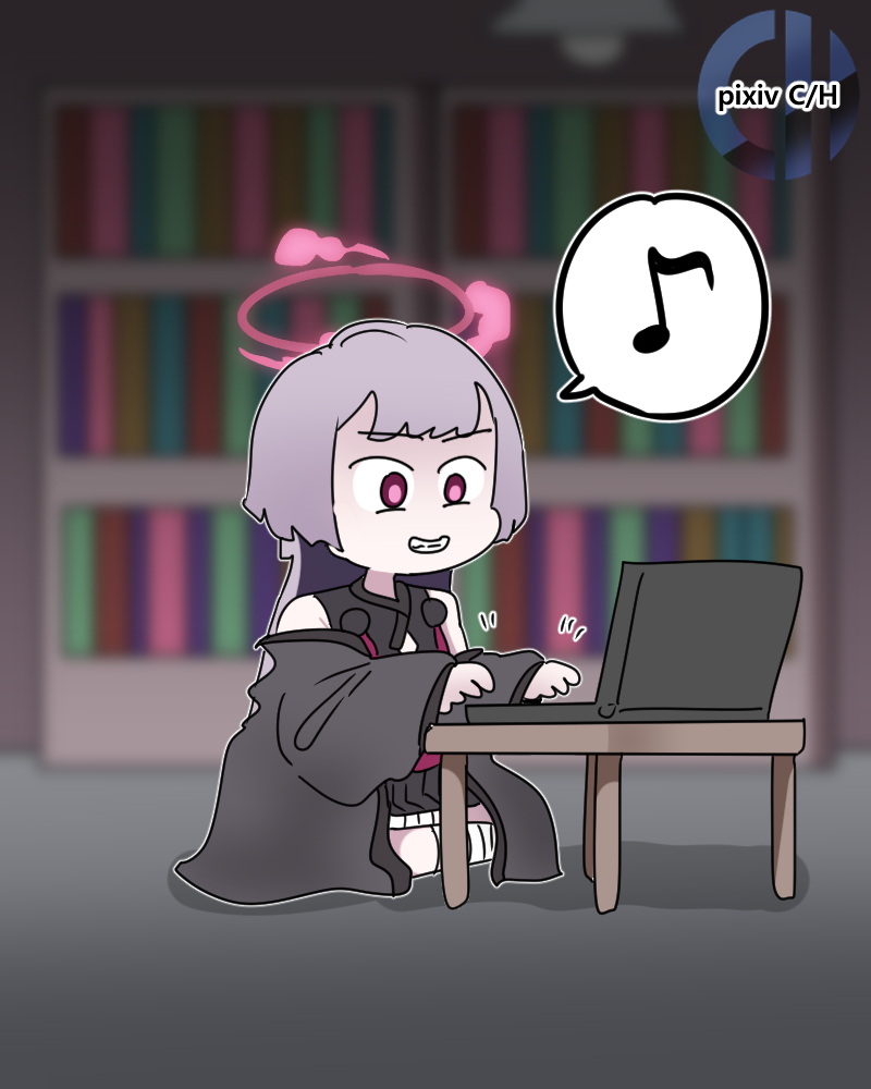 This is a pixiv picture whose title is 악플 Malicious Comments.