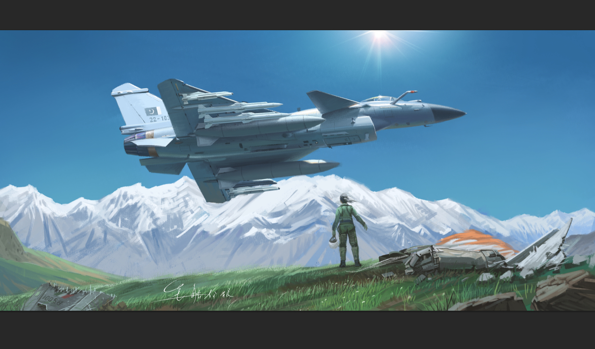 This is a pixiv picture whose title is 印度飞行员女士在克什米尔所见.