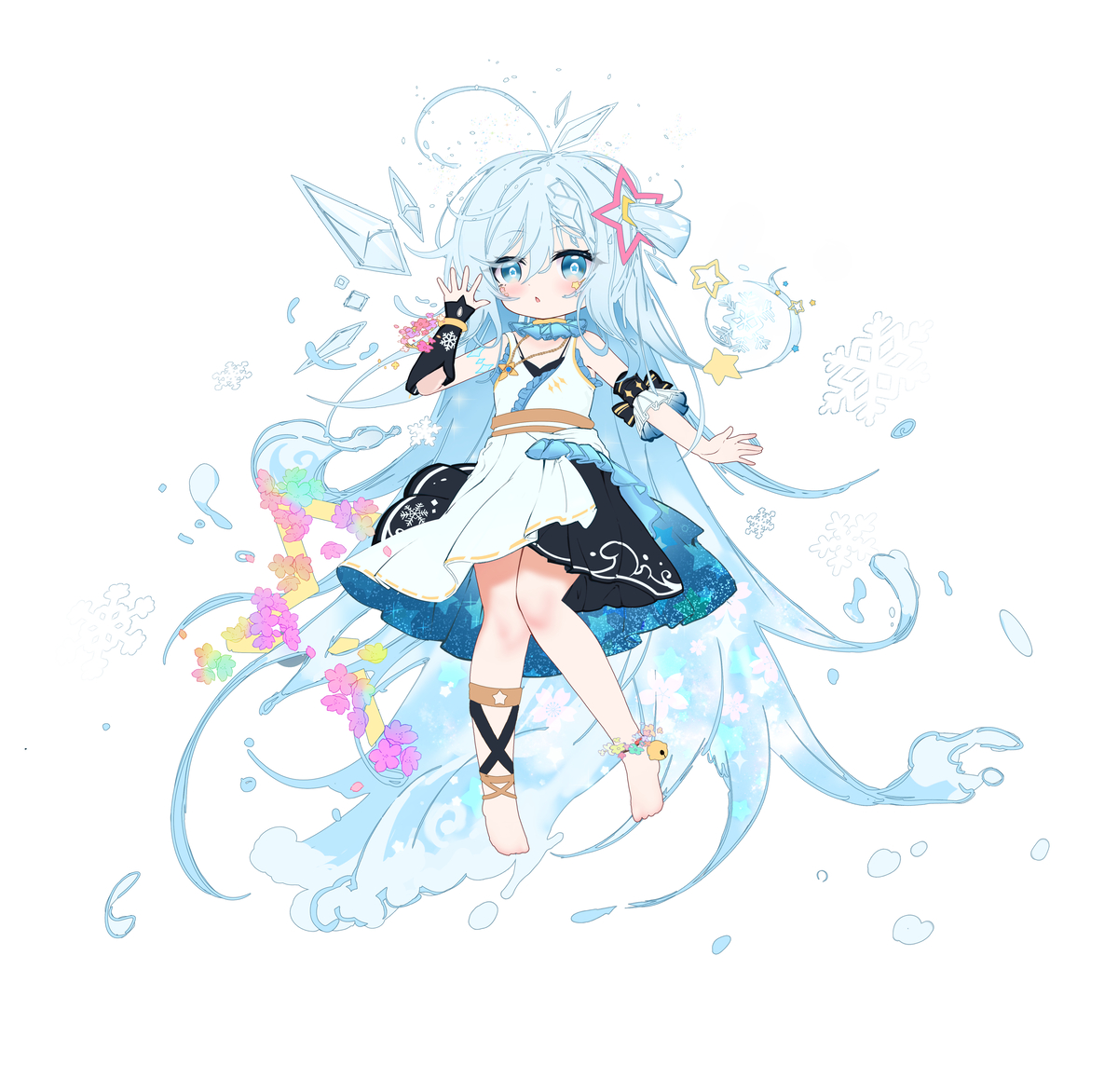 This is a pixiv picture whose title is 音羽柠柠&星咲小小 集.