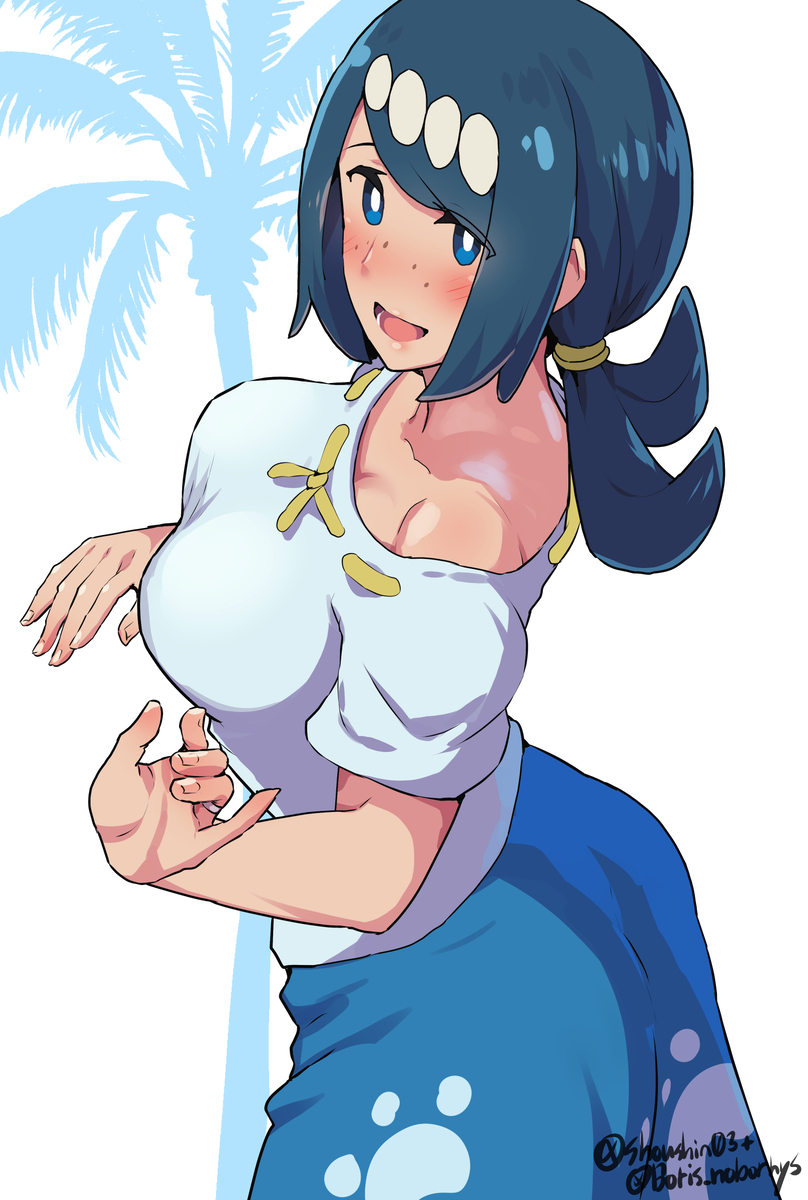 This is a pixiv picture whose title is スイレンママ（アニポケ）.