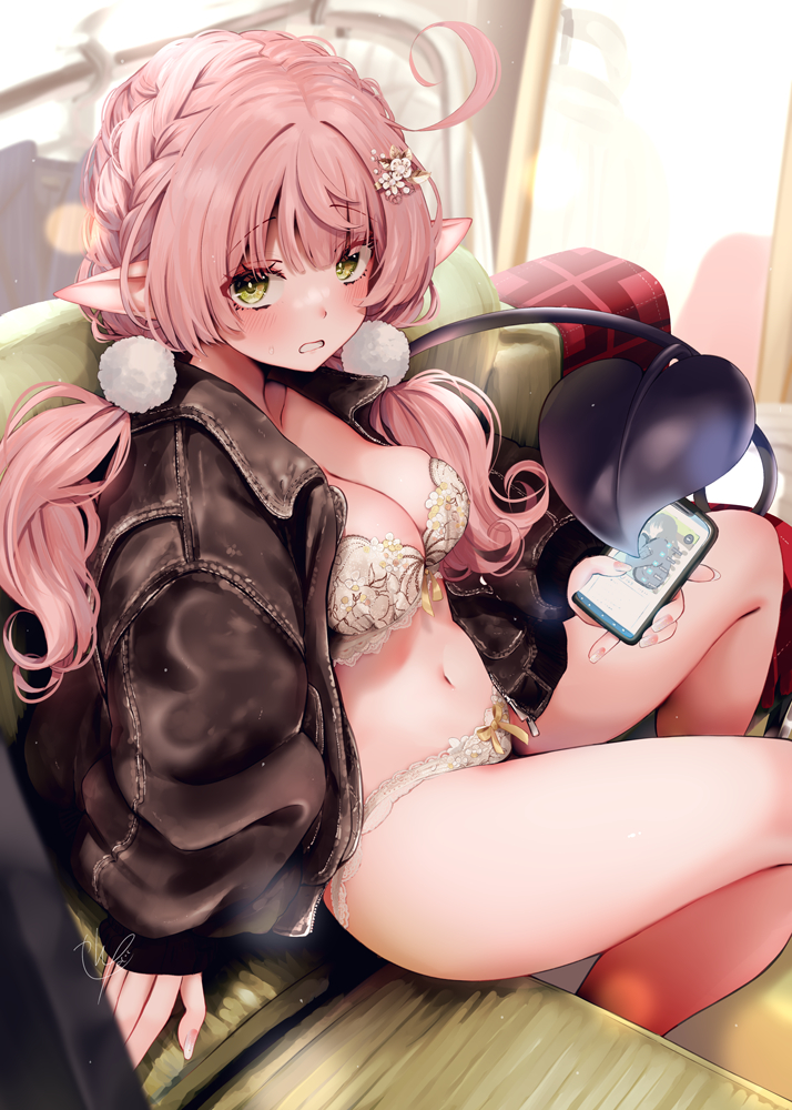 This is a pixiv picture whose title is 明日のコーデが決まらな淫魔.