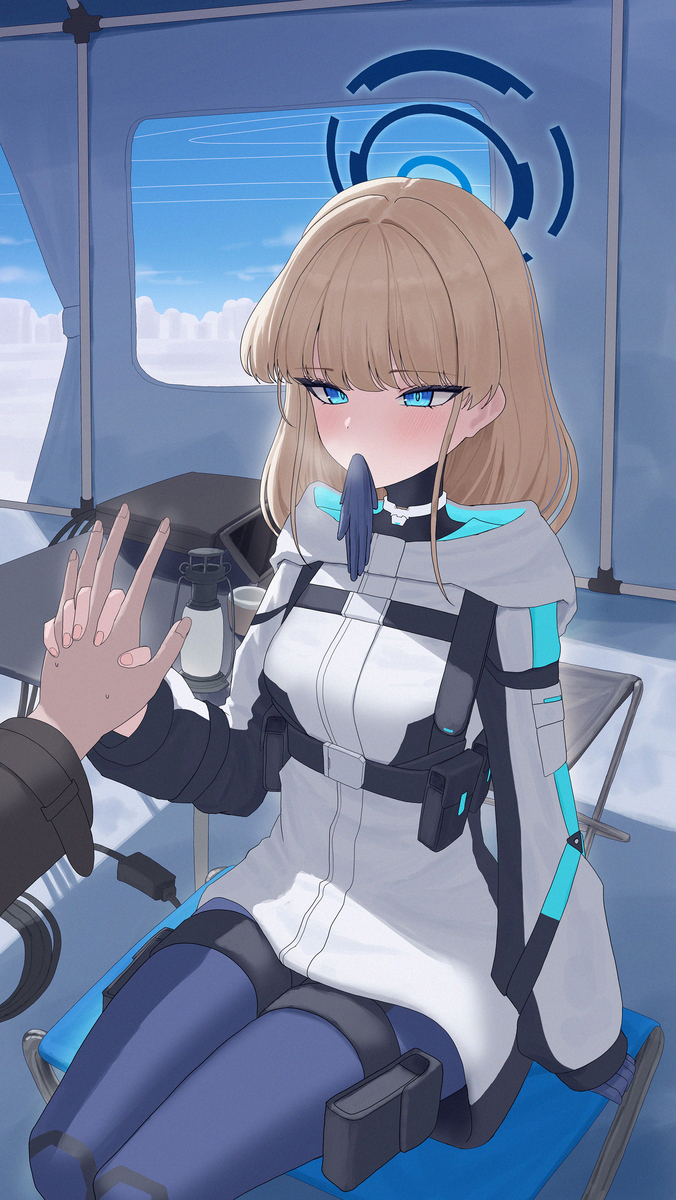 This is a pixiv picture whose title is そろそろ手を...