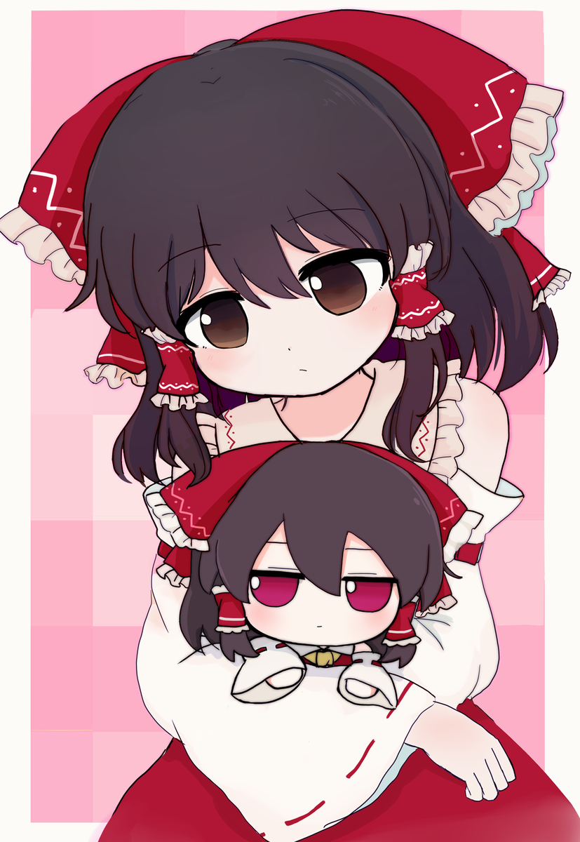 This is a pixiv picture whose title is れいむふもれいむ.