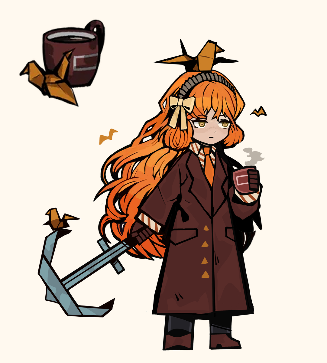 This is a pixiv picture whose title is EGO커피와 종이학 이스마엘.