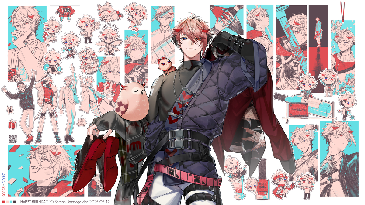 This is a pixiv picture whose title is 🎈素敵な一年🎂.