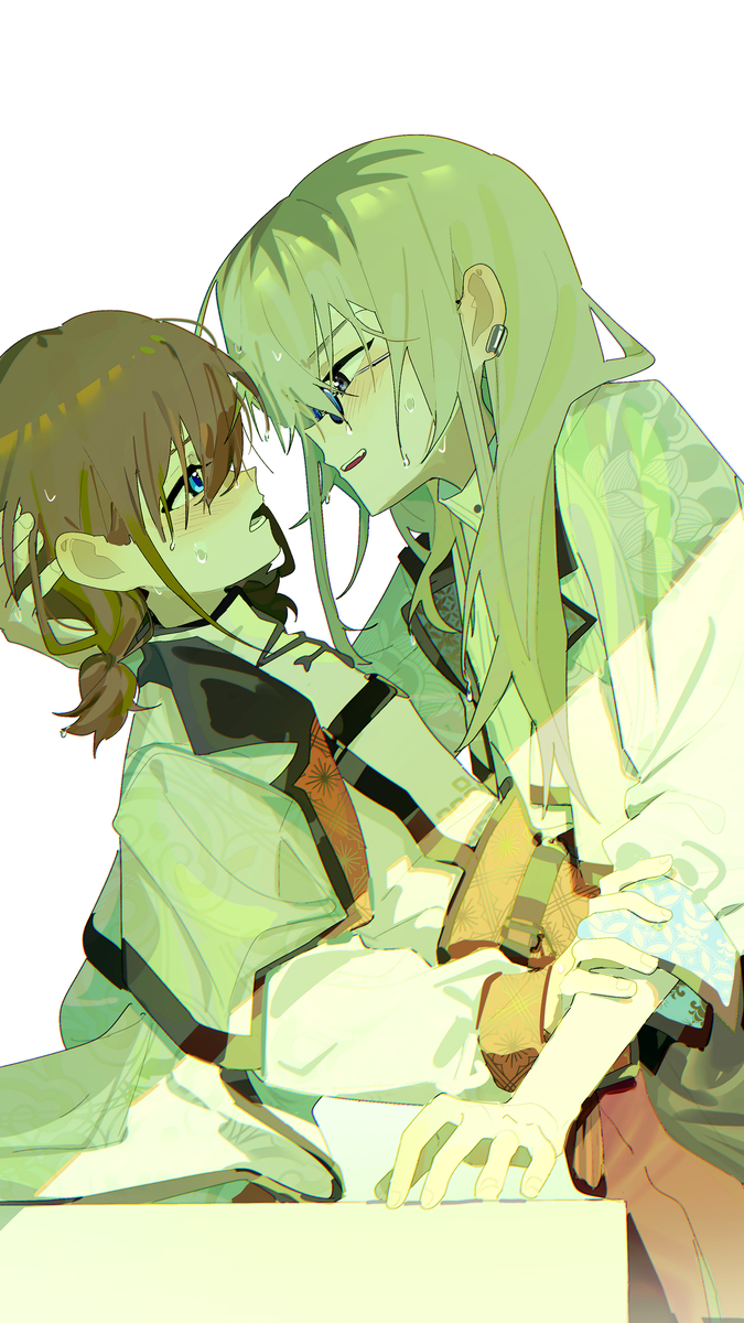 This is a pixiv picture whose title is hug59/100.