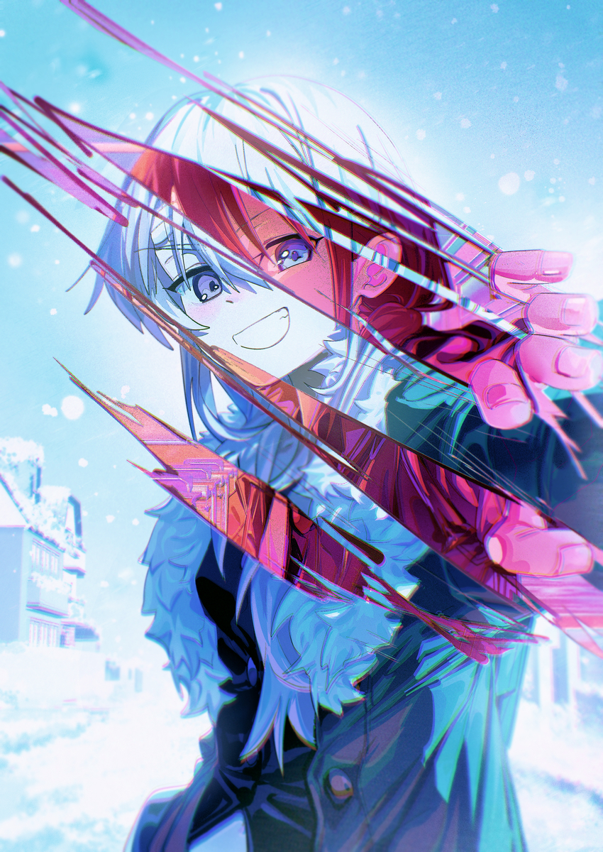 This is a pixiv picture whose title is 爪痕.