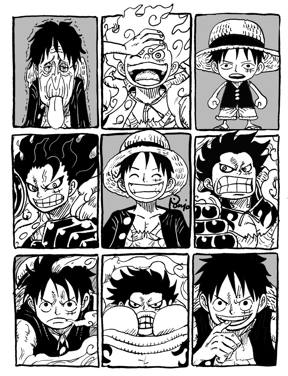 This is a pixiv picture whose title is ９LUFFY.