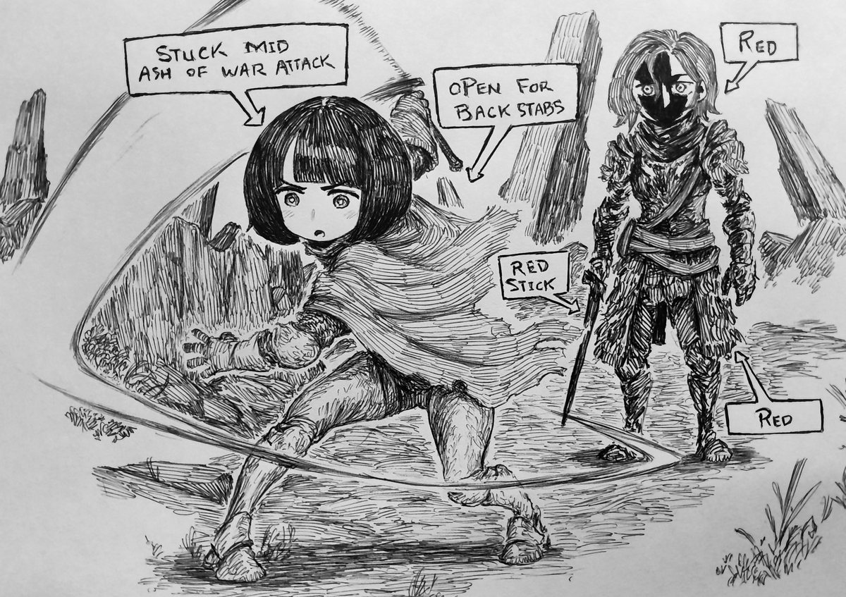 This is a pixiv picture whose title is Backstab.