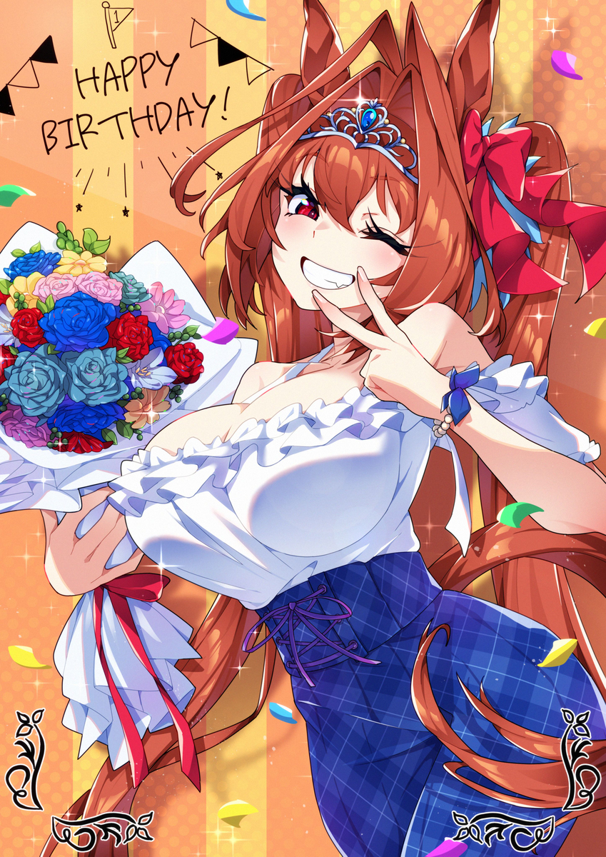 This is a pixiv picture whose title is ダイワスカーレット.