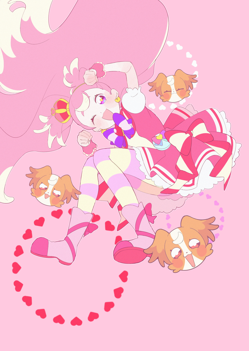 This is a pixiv picture whose title is 🐶🩷✨.