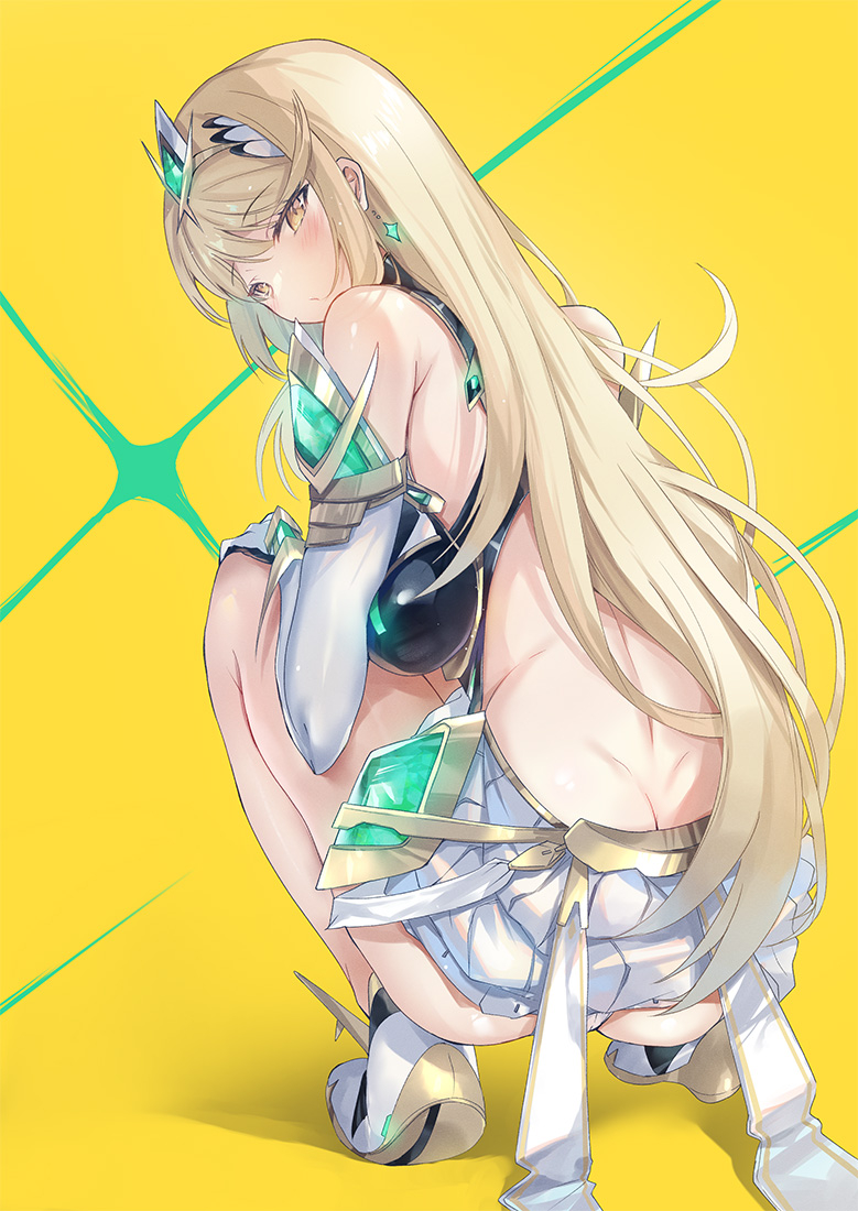 This is a pixiv picture whose title is ヒカリちゃんの背中.