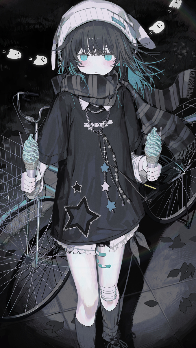 This is a pixiv picture whose title is おばけ.