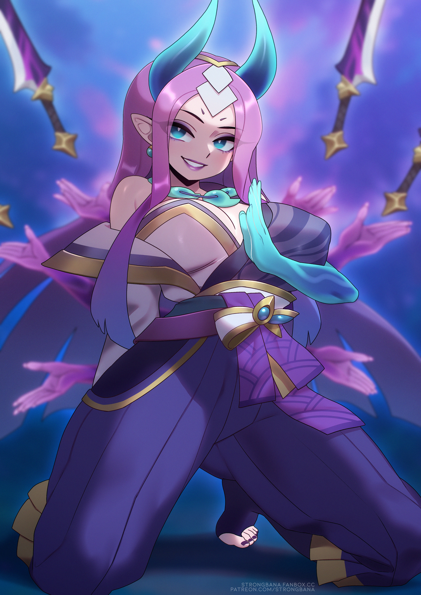 This is a pixiv picture whose title is Spirit Blossom Irelia🌸.