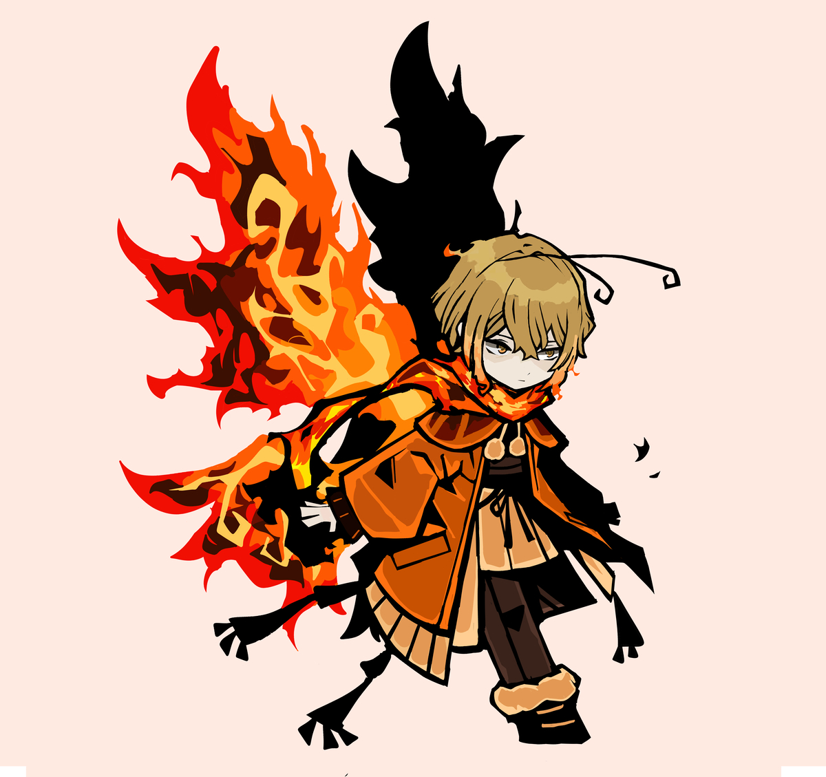 This is a pixiv picture whose title is EGO홍염살 싱클레어.