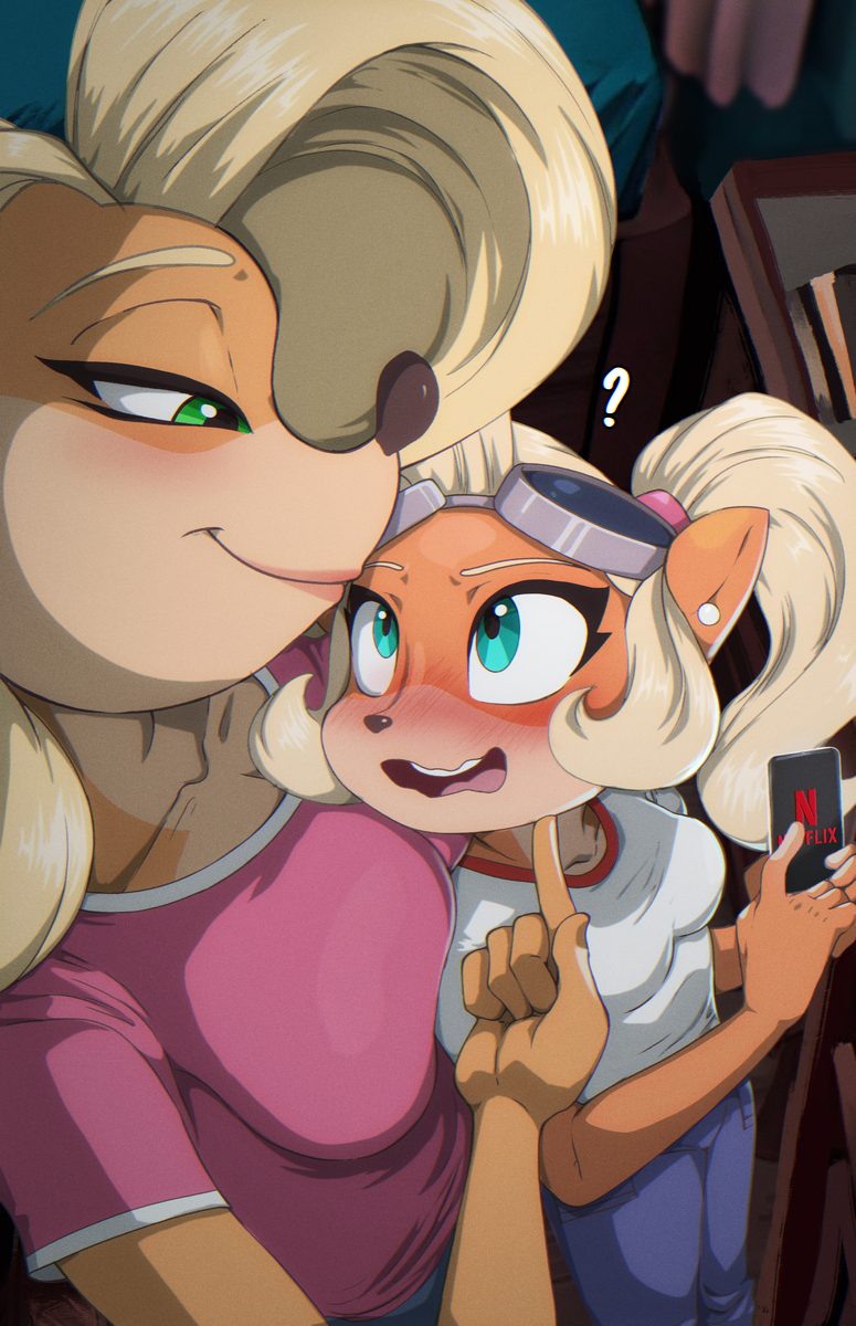 This is a pixiv picture whose title is coco and tawna.