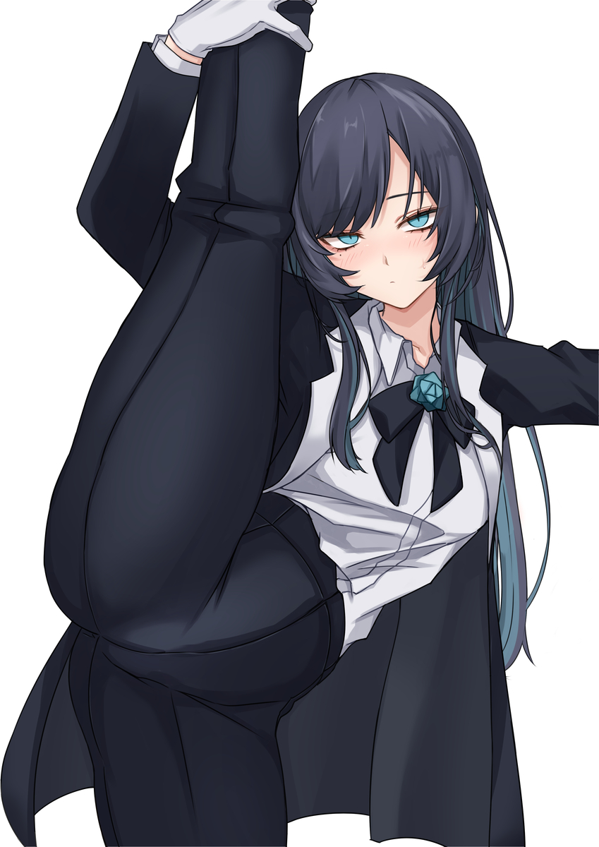This is a pixiv picture whose title is Adoちゃん　I字バランス.
