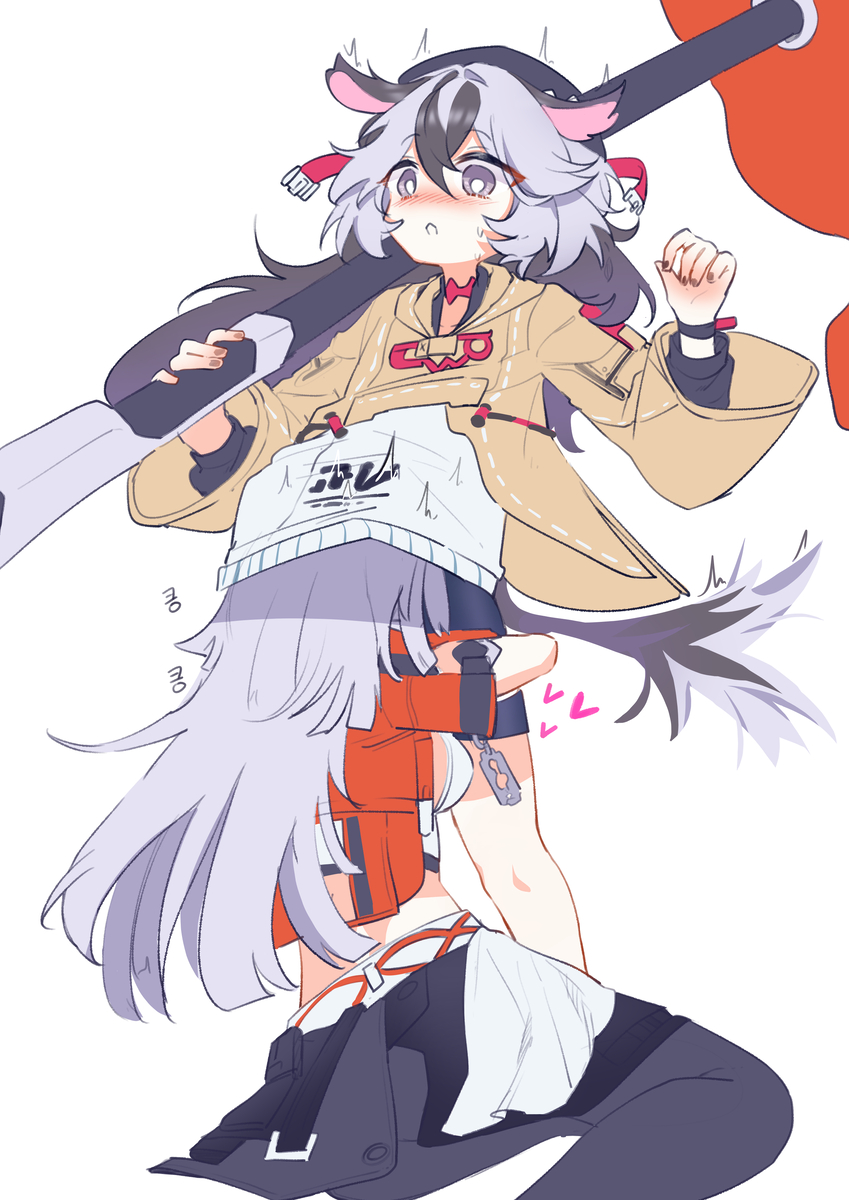 This is a pixiv picture whose title is 🐺❤️.
