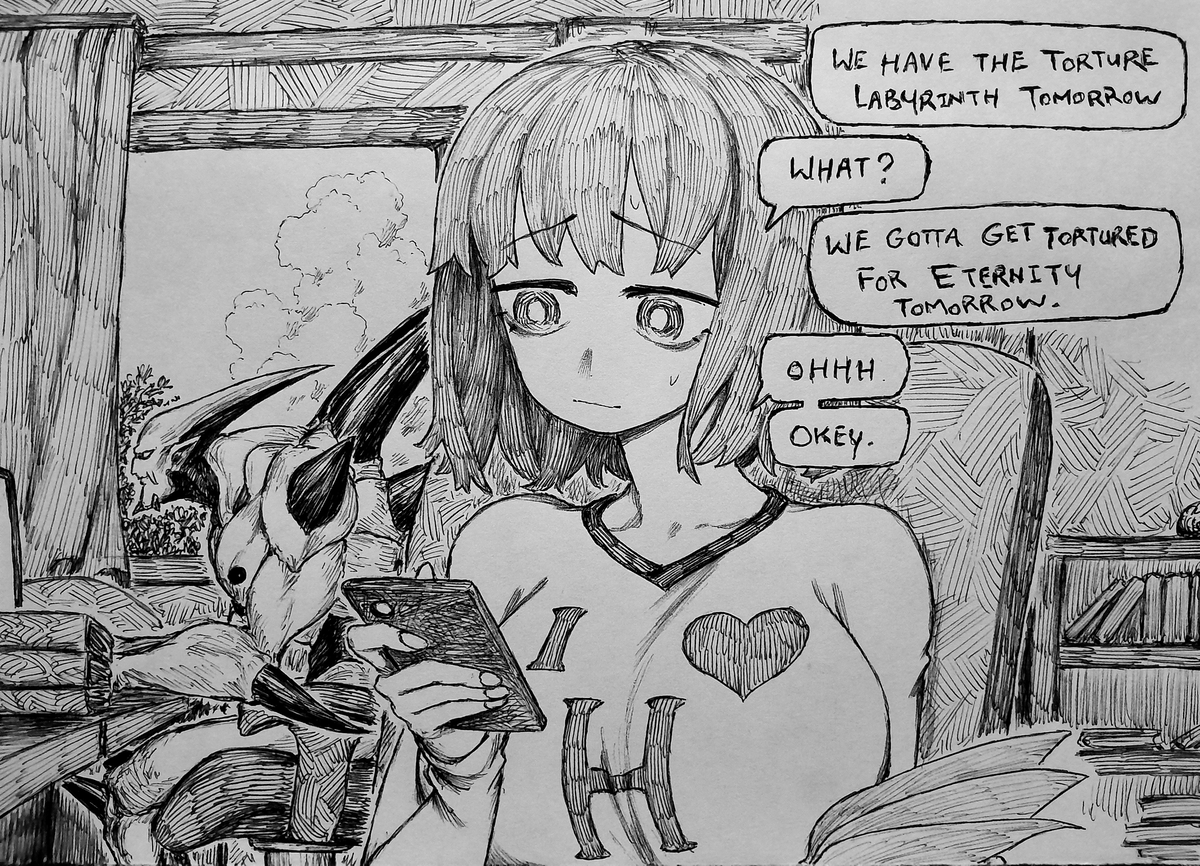 This is a pixiv picture whose title is History Teacher's DMs.