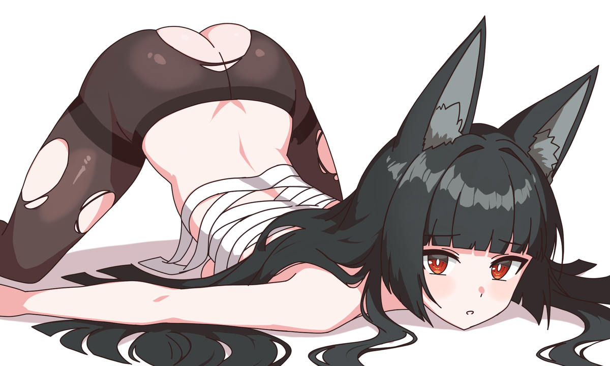 This is a pixiv picture whose title is Miyabi got her ass whooped.