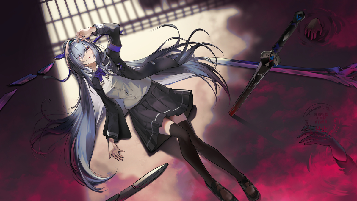 This is a pixiv picture whose title is 鏡流.