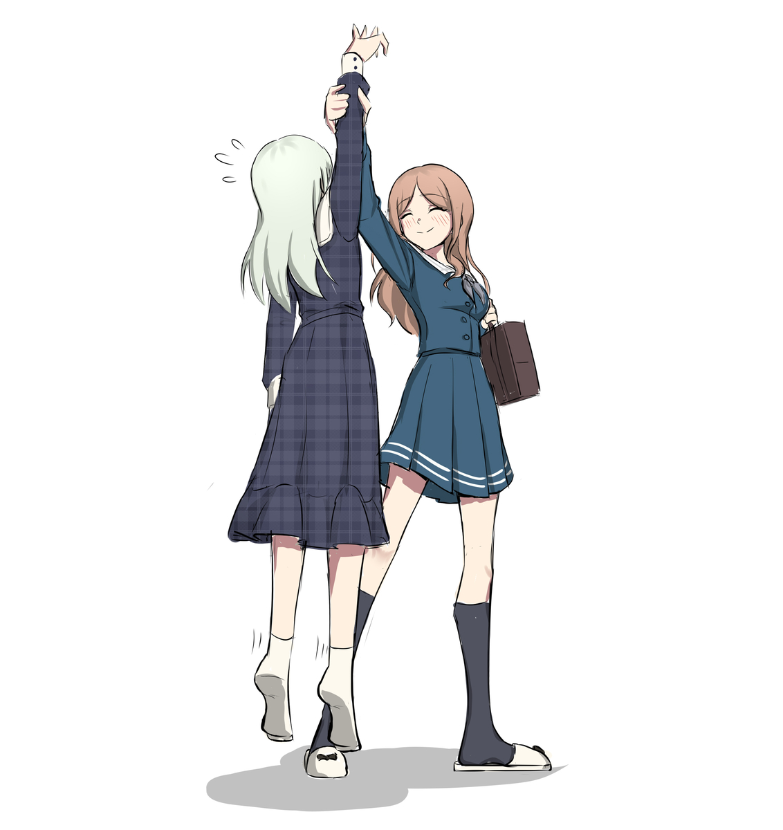 This is a pixiv picture whose title is 站起来不准跪！.