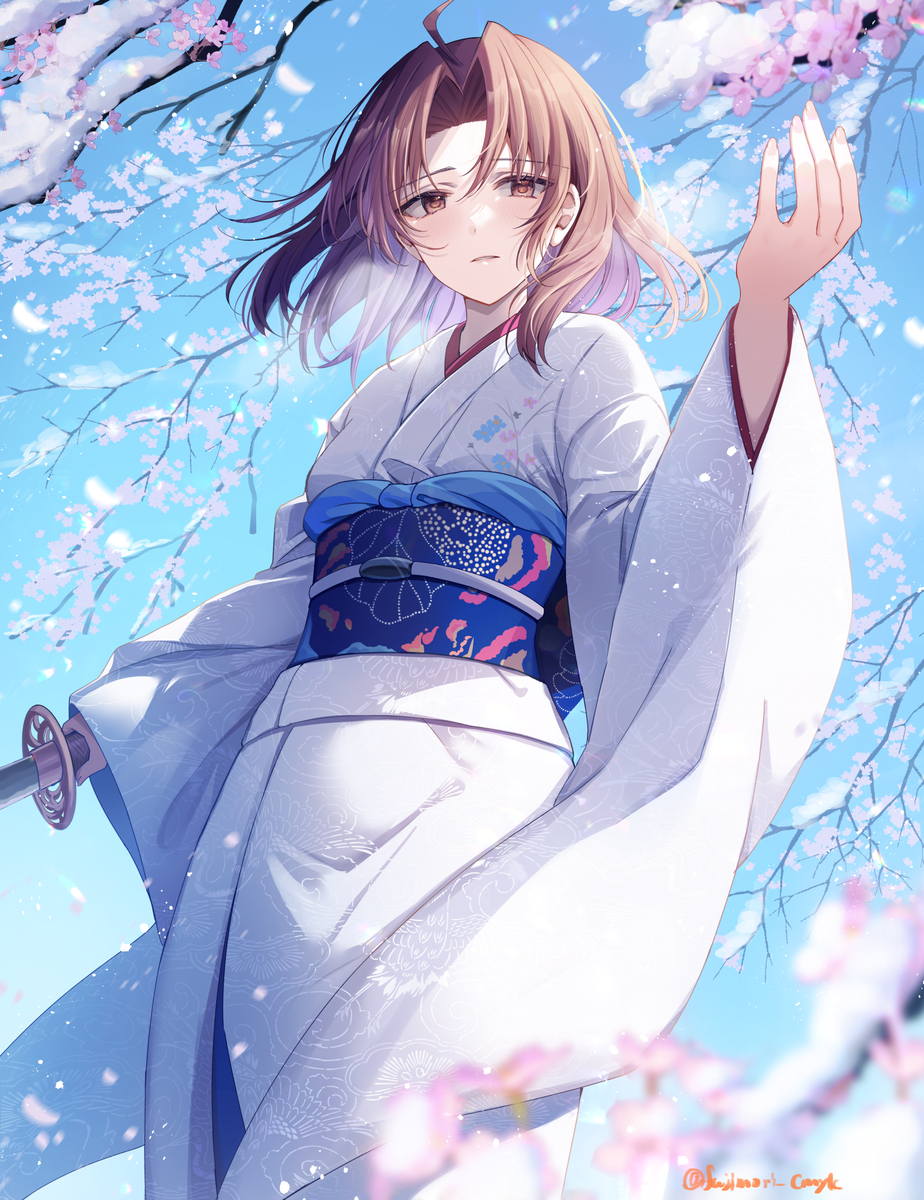 This is a pixiv picture whose title is 両儀式.