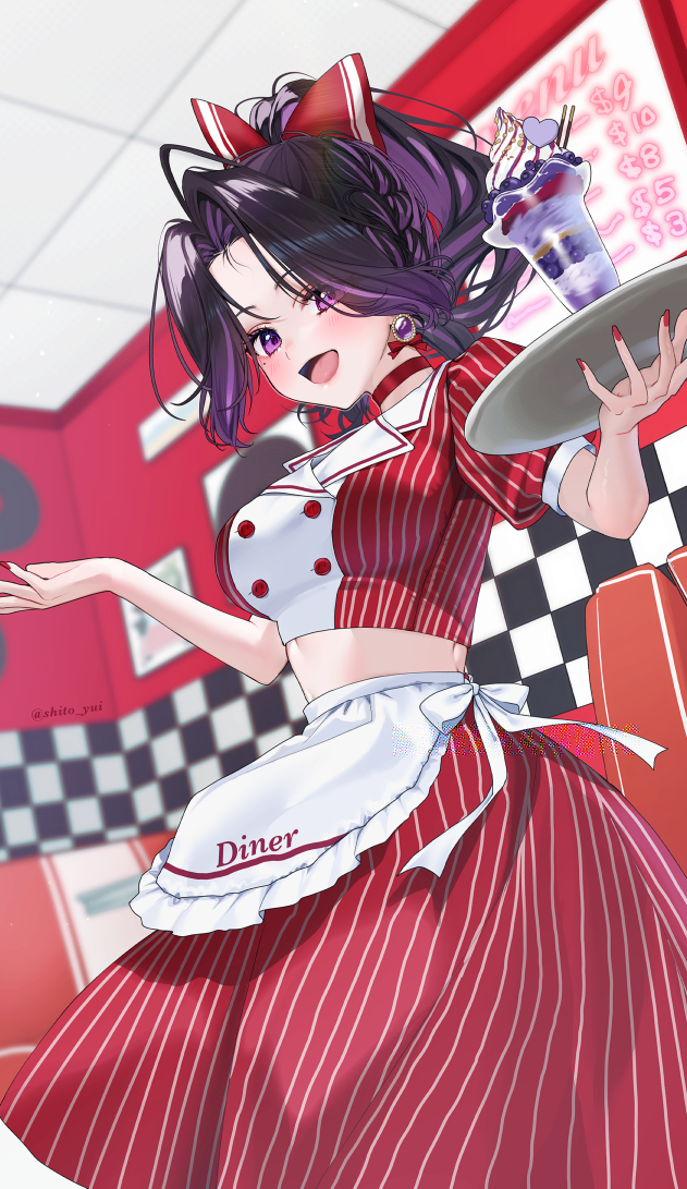 This is a pixiv picture whose title is 「いらっしゃいませ〜！」.