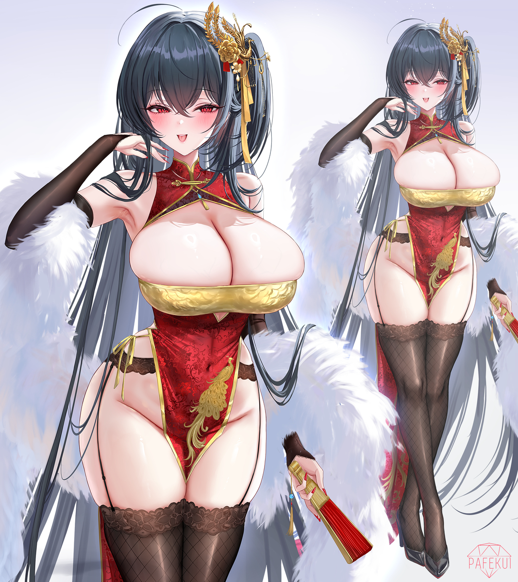 This is a pixiv picture whose title is えちえち大鳳　春の暁に鳳歌う.