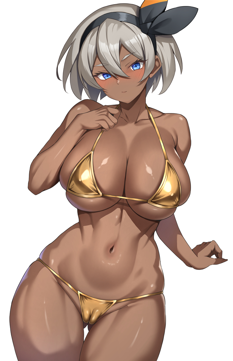 This is a pixiv picture whose title is サイトウ金ビキニ.