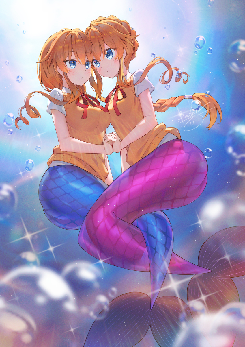 This is a pixiv picture whose title is 八舞マーメード.