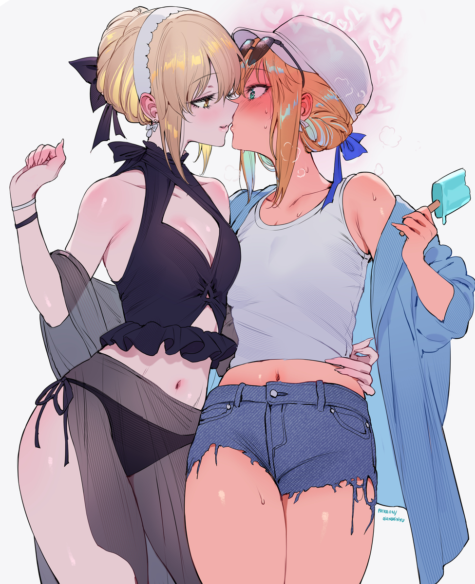 This is a pixiv picture whose title is セイバー百合.