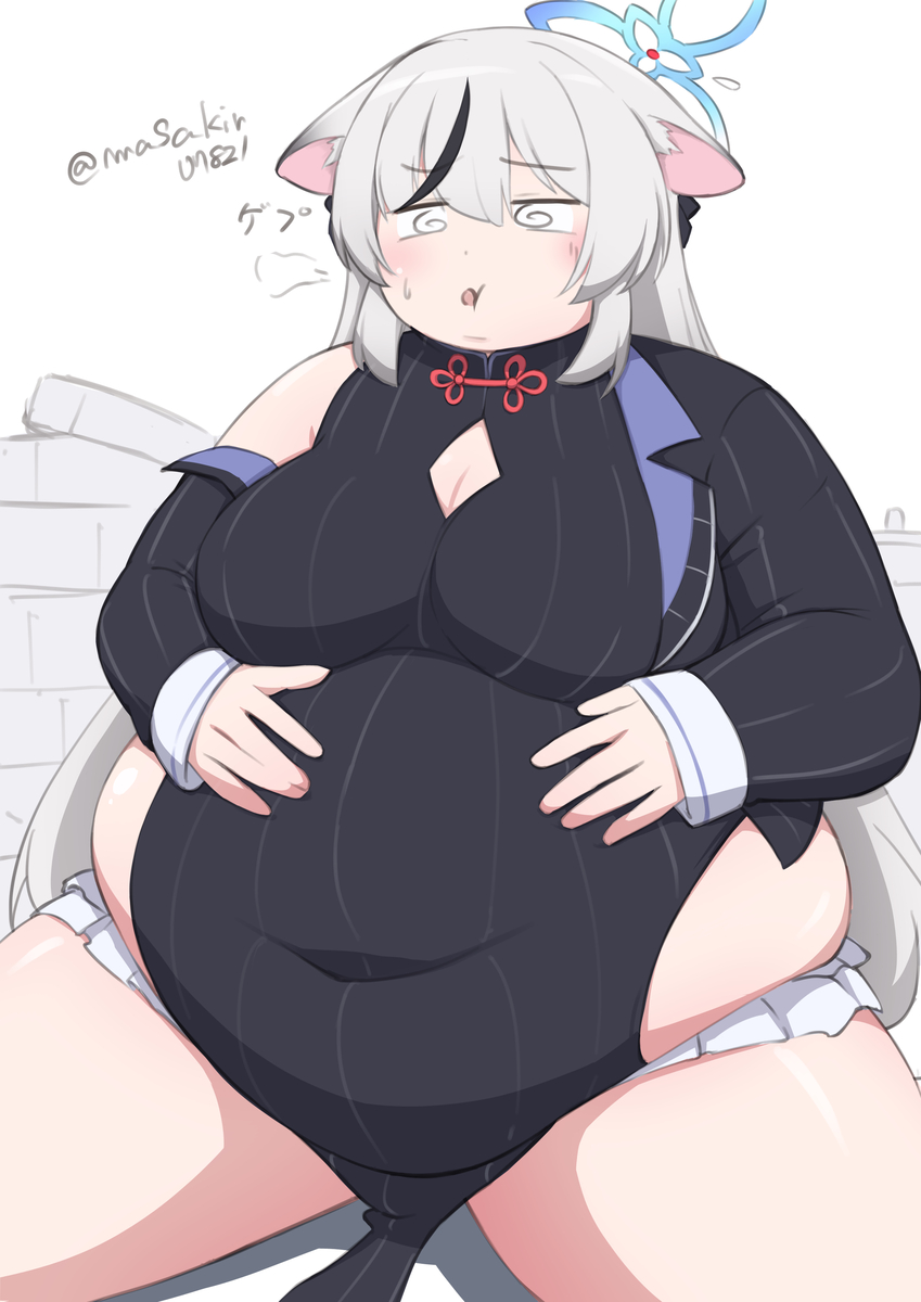 This is a pixiv picture whose title is 肥満化ココナ.