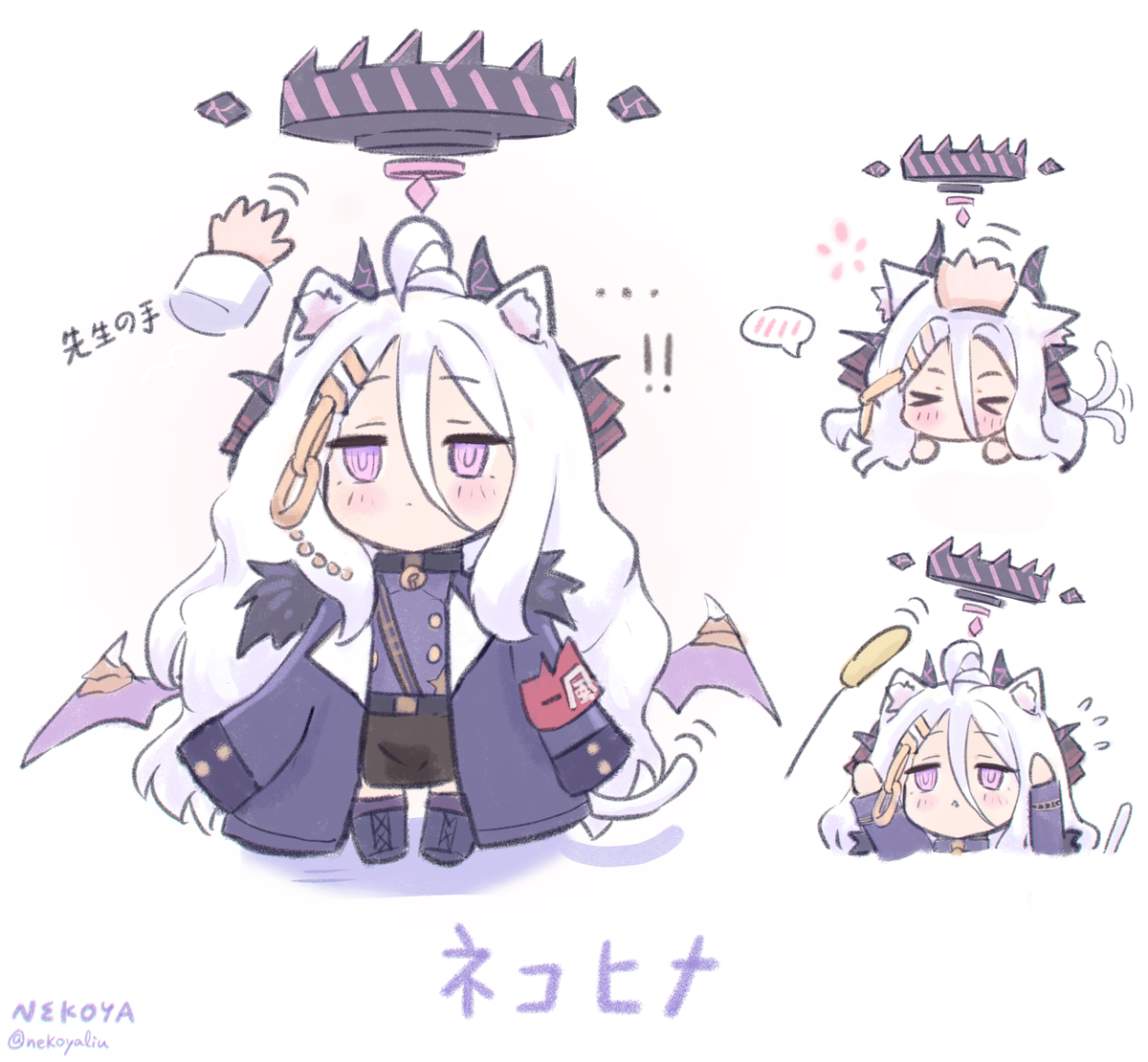 This is a pixiv picture whose title is ネコヒナ.