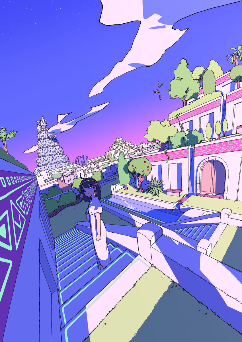 This is a pixiv picture whose title is 古代オリエントの街.