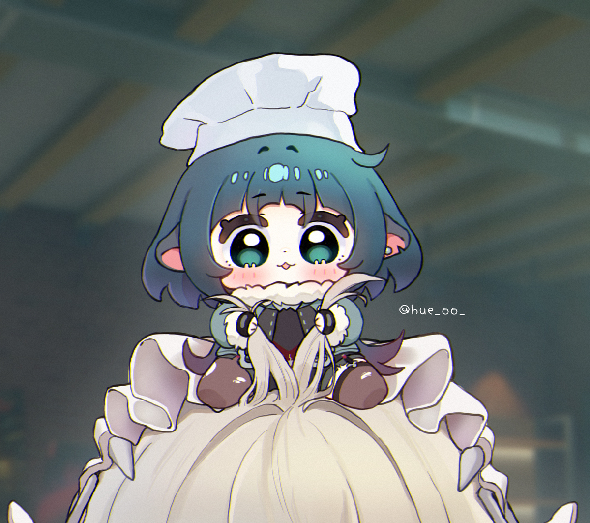 This is a pixiv picture whose title is 👩‍🍳.