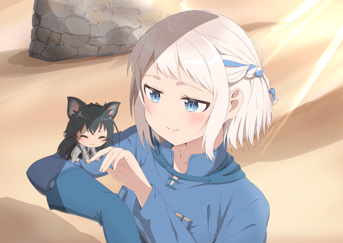 This is a pixiv picture whose title is 怖くない…怯えてただけなんだよね手毬ちゃん♪.