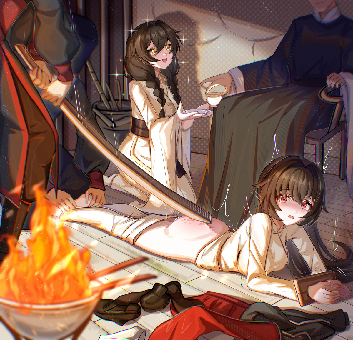 This is a pixiv picture whose title is 【约稿】陷害（二）.